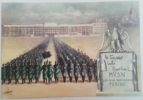Cartolina legione camicie - legione,