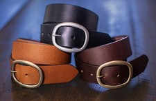 Cintura uomo in pelle di