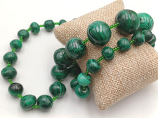 MALACHITE COLLANA LUNGA DI