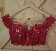 FAB! Vintage S rosso strass