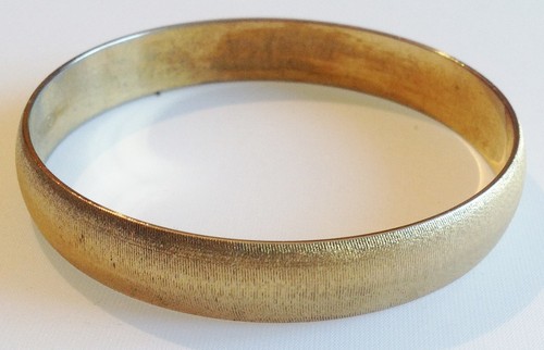 Bracelet vintage rigide strié - bracelet,