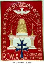 ROMA SCUOLA INFERMIERI PROFESSIONALI DISTINTIVO OSPEDALE SS.SALVATORE LATERANO