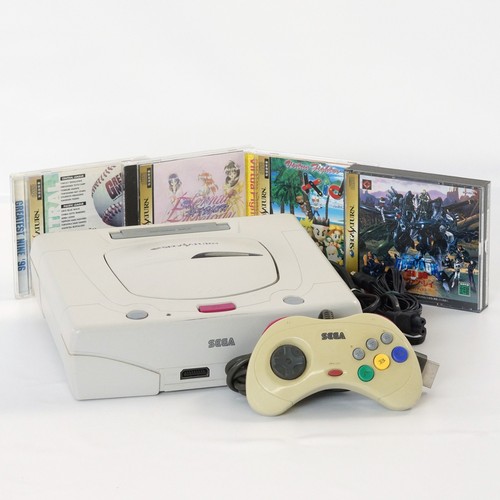 Console sega saturn bianca - console,