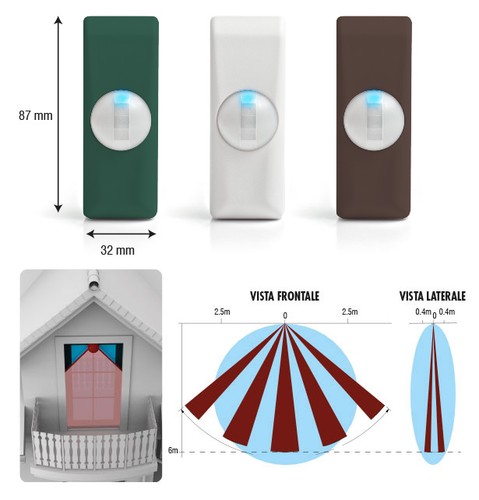 Rilevatore doppia tecnologia - rilevatore, a