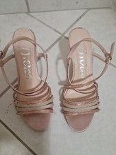 Sandali Beige Con Strass Donna Eleganti Cerimonia