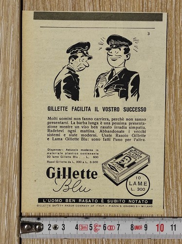 Pubblicità vintage 1951 rasoi