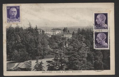 869 cartolina senago - cartolina, villa