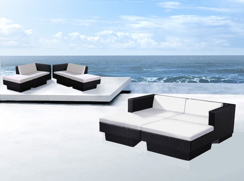 Divano rattan salotto letto - salotto,