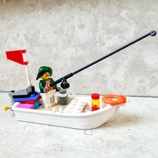 LEGO Town City Capitano di Nave Marinaio Mozzo Pescatore Barca Minifigure