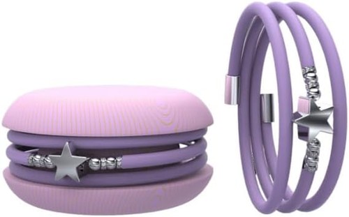 Too late bracciale lilla charm - too,