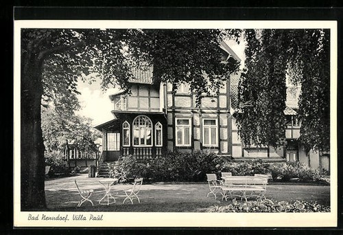 Cartolina bad nenndorf - nenndorf,, villa