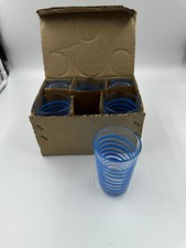 Bicchieri vintage retrò blu 6