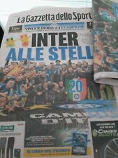GAZZETTA DELLO SPORT INTER CAMPIONE D'ITALI SCUDETTO NUMERO 20 - SECONDA STELLA