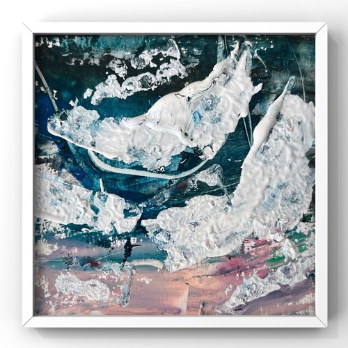 Oregon coast waves impasto - oregon,