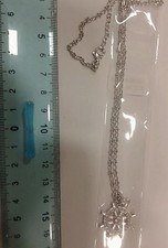 1 collana 50 cm  uomo argento 925 timone zirconi marina silver necklace