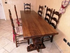 Tavolo stile "frattino" in