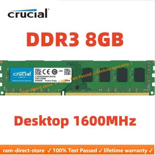 Crucial ddr3 1600 - 8, 8
