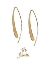 Orecchini ad Amo in ORO 18 CARATI Diamantati in Oro 18kt 750% List. 385€