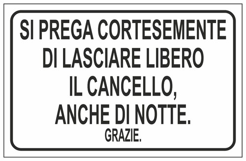 Cartello segnaletico si - cartello,