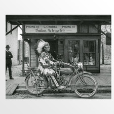 Pubblicità capo moto indiano