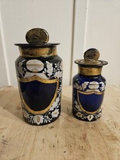 N.2 Vasi In Vetro Da Farmacia