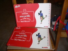 Nutella Ferrero 2 Tovagliette Americane in plastica 42x30 prima colazione NUOVE