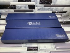 Waterford Crystal Wedding Sposa Cake Server 12" Bordo Dentellato Lama Intaglio Set