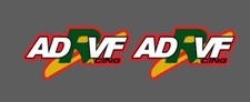 2 Adesivi adrvf Style Sponsor moto ducati 851 916 996 998 748 foggy rosso
