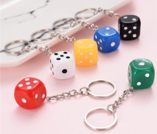 Portachiavi dado gioco - 1x,