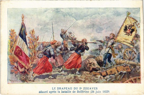 Cpa algeria drapeau 2 - algeria, de
