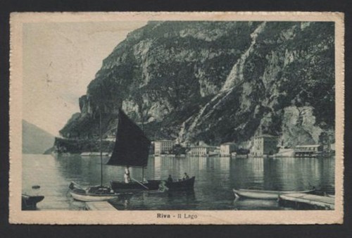 D296 cartolina riva il lago - ,