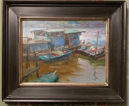 Bryan mark taylor blue boats - taylor,