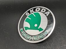 SKODA 55MM 5,5 CM LOGO SIGLA EMBLEMA FREGIO STEMMA SCRITTA TARGHETTA BADGE NOME