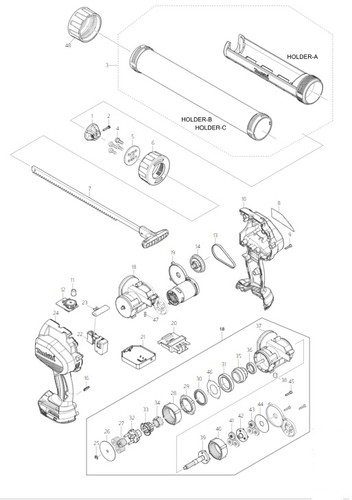 Makita ricambi per - ricambi, a