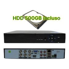 DVR 4 CANALI CON HARD DISK 500