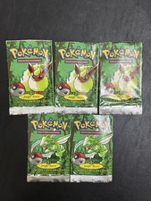 Pokemon 5 pacchetti Jungle ITA italian 1st prima ed Booster No Sealed sigillati