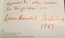 Arturo Benedetti Michelangeli AUTOGRAPH personalized con dedica Personalizzata 