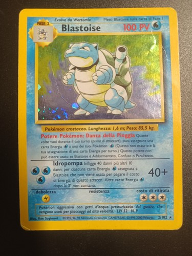 Blastoise 102 set base - blastoise,