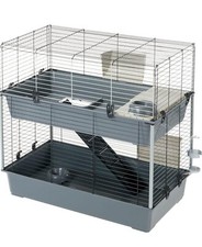 Ferplast Gabbia per conigli a due piani RABBIT 100 DOUBLE, 95 x 57 x h 93,5 cm