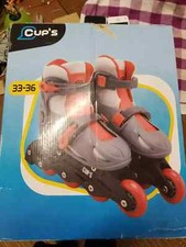 pattini in linea regolabile allungabile per bambino cup s  33 34 35 36