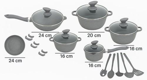 Batteria pentole bavaria - pentole,
