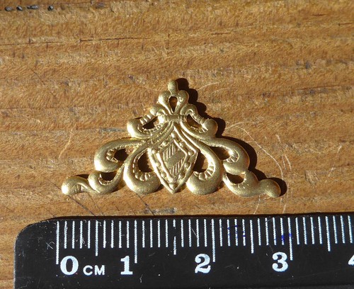 Fregio ottone angolare - in, x