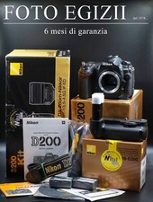 NIKON D200 + MB-D200 + 2 BATTERIE + ISTRUZIONI Ecc. Ecc. il tutto in BUONO STATO