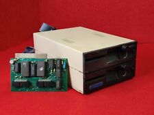 RETROCOMPUTER 2 LETTORI FLOPPY 5,25" ESTERNI  SCHEDA CONTROLLER VINTAGE RETRO PC