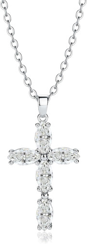 Collana con croce donna - con,