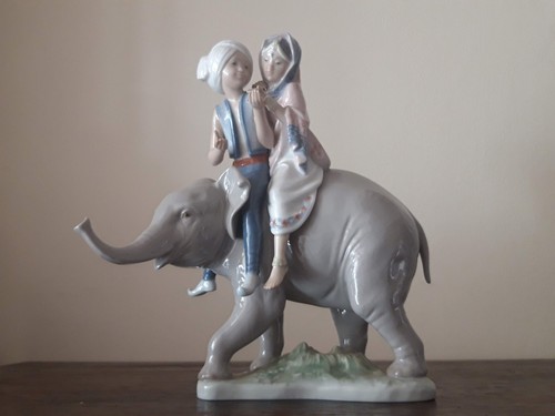 Lladro porcelain boys with - lladro, "boys