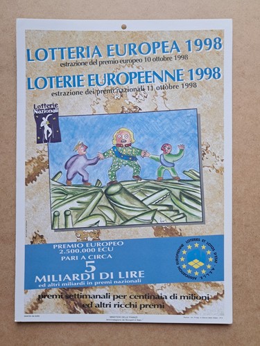 Locandina lotteria europea - lotteria,
