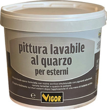 Pittura Lavabile Al Quarzo per Esterni 10 Lt