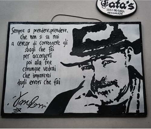 Quadro vasco rossi - quadro, legno
