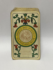 Mazzo Tarocchi Modiano 1953 completo 78 carte retro verde